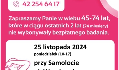 Bezpłatne badania mammograficzne w Wieruszowie